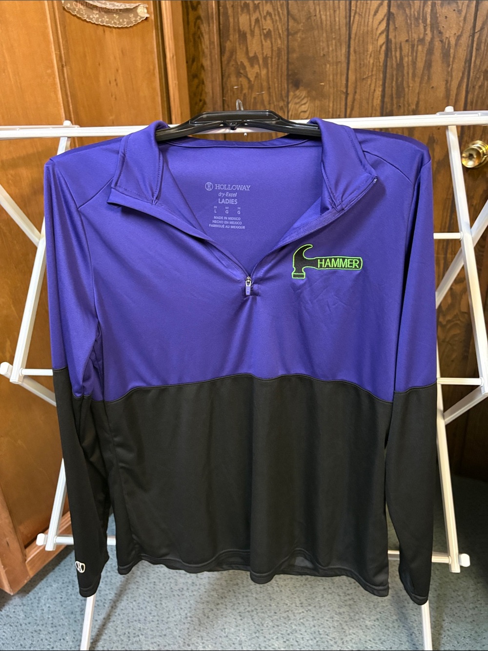 Holloway Purple Ladies Dry-Excel Quarter-Zip Top